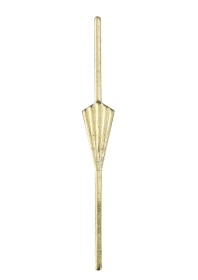 C90037  Arrow Head Straight Link 45mm Gold